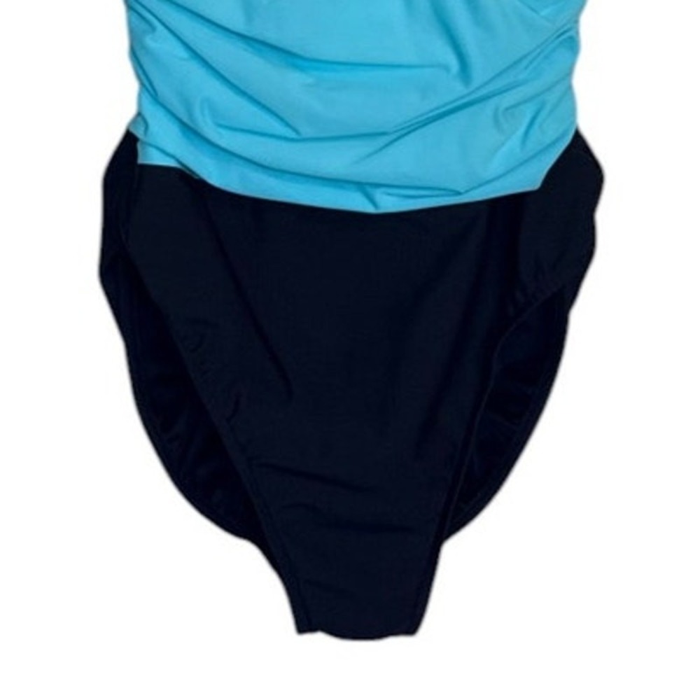 Trimshaper Swimsuit Women 10 Teal Blue Beach‎ Vacation Resort Cruise Summer Sand - Picture 4 of 8